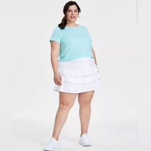 IDEOLOGY Plus Size Flounced Active Skort